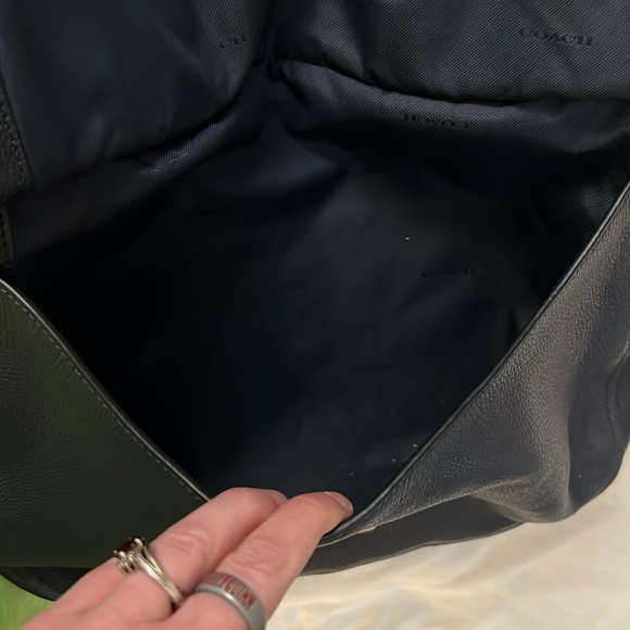 Coach Hobo Dark Navy Leather Convertible Shoulder Bag - Picture 4 of 7